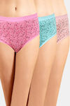 Incare High Rise Full Coverage Hipster Panty (Pack of 3) - Multicolor — thumbnail 1